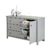 9020333 Soft Gray Changing Table with Removable Changing Station - Cotton Candy -4