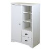 9023038 White Armoire with Drawers - Fundy Tide -2