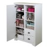 9023038 White Armoire with Drawers - Fundy Tide -3