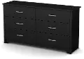9008010 Fusion Black Dresser - South Shore