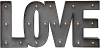 Metal Love Sign with LED Lights