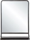 Metal Framed Mirror with Shelf