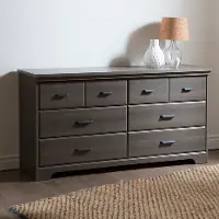 9041010 Versa Gray Maple 6-Drawer Double Dresser