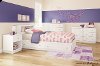 9011213 White Twin Mates Bed with Drawers (39 Inch) - Litchi -3
