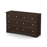 9016027 Chocolate 6-Drawer Double Dresser - Morning Dew