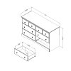9016027 Chocolate 6-Drawer Double Dresser - Morning Dew -3