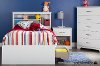9007D1 White Twin Mates Bed with 3 Drawers (39 Inch) - Fusion -5