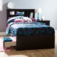 9008D1 Black Twin Mates Bed with 3 Drawers (39 Inch) - Fusion-3