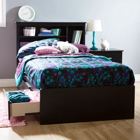 9008D1 Fusion Black Twin Mates Bed with 3 Drawers (39 Inch)-3