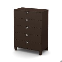 9000035 Chocolate 5-Drawer Chest - Karma