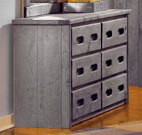 Rustic Driftwood Dresser - Fort