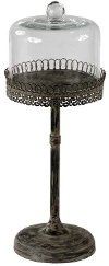 20 Inch Metal Candle Holder with Dome