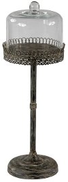 Clearance 22 Inch Metal Candle Holder with Dome