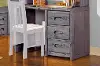 Clearance Fort Rustic Driftwood Gray 3-Drawer Desk