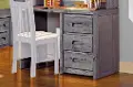 Fort Rustic Driftwood Gray 3-Drawer Desk