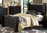 Black King Size Bed - Trestlewood