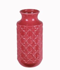 15 Inch Pink Ceramic Vase