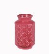 11 Inch Pink Ceramic Vase