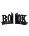 Wooden 'BOOK' Bookend Pair