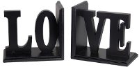 Wooden Love Bookend Pair