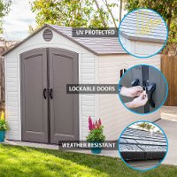 60075 Lifetime 8' x 15' Storage Shed-2