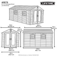 60075 Lifetime 8' x 15' Storage Shed-8