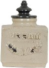 Clearance Antique Cream Dream Ceramic Lidded Urn