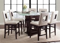 Espresso 7 Piece Counter Height Dining Set - Soho