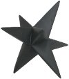 Clearance Resin Star Table Decor