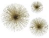 Set of 3 Sunburst Wall Decor