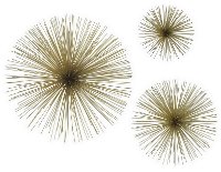 Set of 3 Sunburst Wall Decor