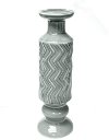 Gray Ceramic Candle Holder