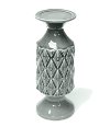Gray Ceramic Candle Holder