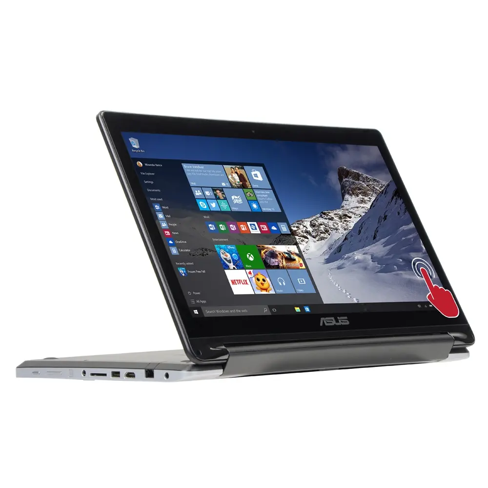 FLIP-R554LA-RH51T-WX ASUS Flip 15.6 Inch 2-in-1 Touch Screen Laptop - Black-1