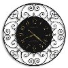 Joline Black Iron Wall Clock