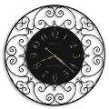 Joline Black Iron Wall Clock