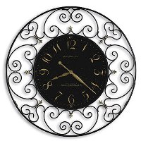 Joline Black Iron Wall Clock