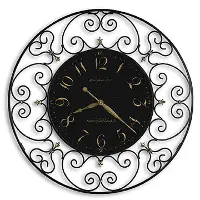 Joline Black Iron Wall Clock