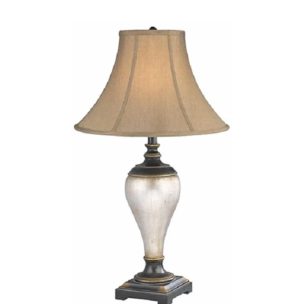 Devin Dark Bronze & Aged Silver Table Lamp-1