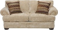 Casual Traditional Tan Loveseat - Adair