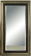 Clearance Antique Bronze and Silver Metallic Leaner Mirror