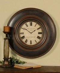 Adonis Black and Brown Wall Clock-2