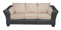 92 Inch Two-Tone Microfiber Sofa
