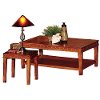 Distressed Oak 3 Piece Coffee Table Set - Odessa