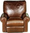 4955-1PPECANPRC 44 Pecan Leather Power Recliner