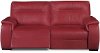 83 Red Leather Dual Reclining Powered Sofa