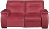 69 Red Leather Dual Reclining Powered Loveseat