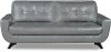85 Grey Leather Sofa