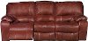 89 Brown Leather-Match Dual Reclining Sofa