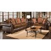 2PC9500OCTOBERSL Chocolate Two-Tone Upholstered 2-piece Room Group